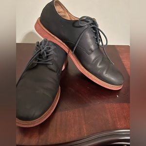 Ralph Lauren men blue leather oxfords 11.5